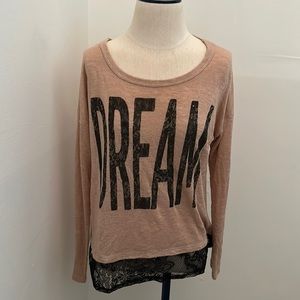 DREAM Long Sleeve Shirt Size MEDIUM
